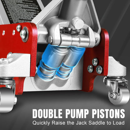 ZARECI™ 3-Ton Ultra-Low Profile Hydraulic Floor Jack