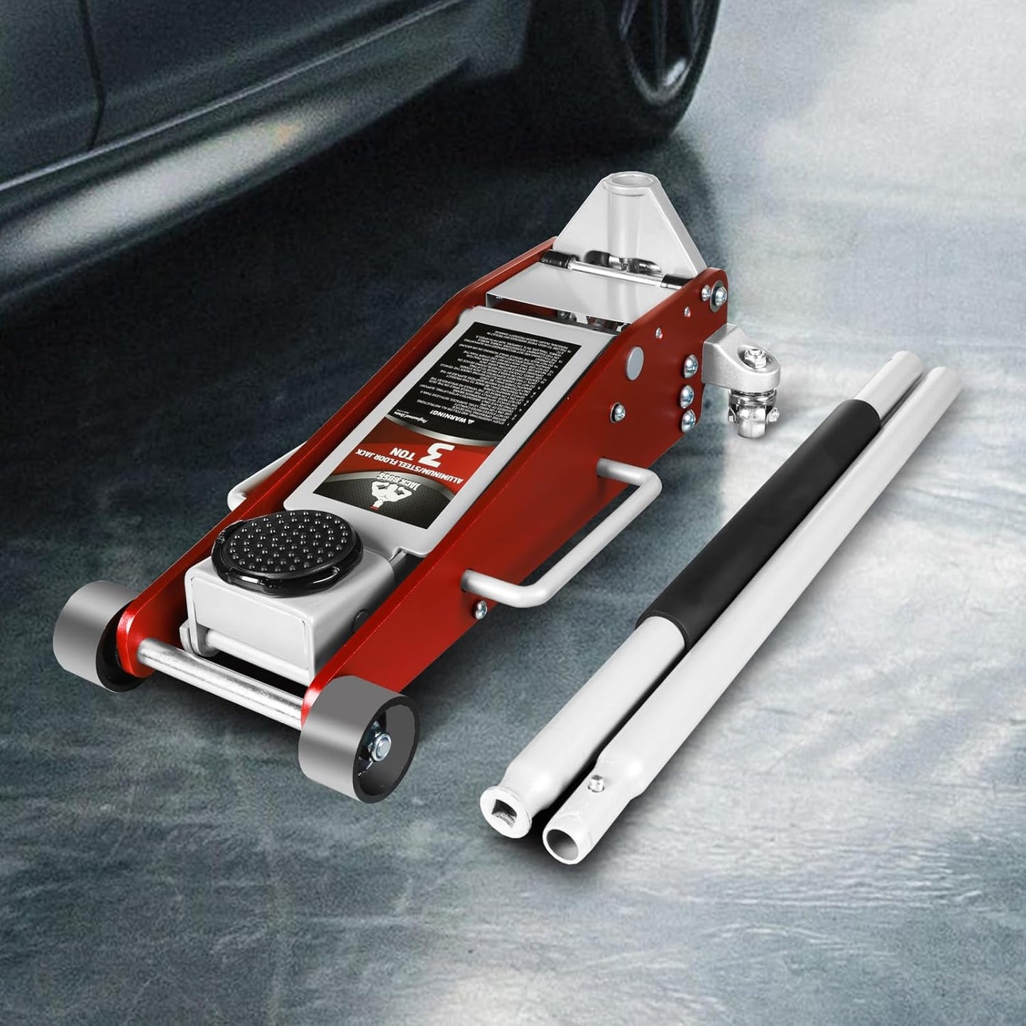 ZARECI™ 3-Ton Ultra-Low Profile Hydraulic Floor Jack