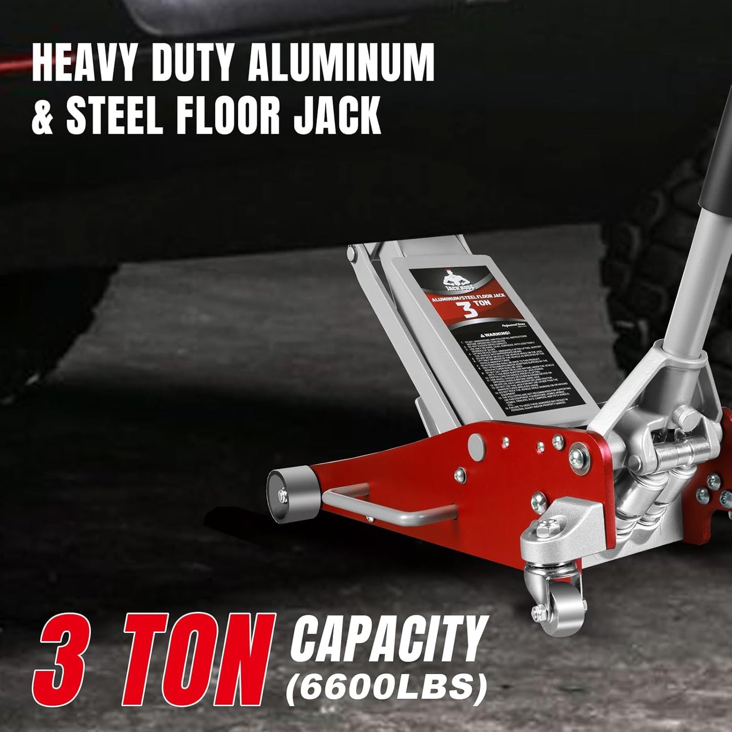 ZARECI™ 3-Ton Ultra-Low Profile Hydraulic Floor Jack